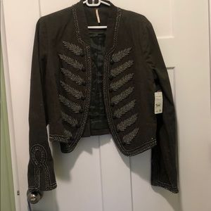 Free People Green Jacket